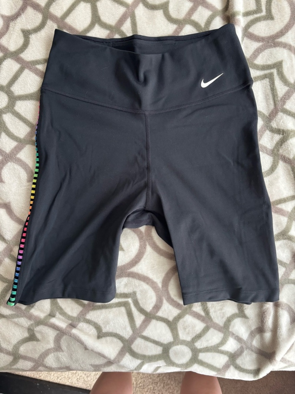 Nike Black Dri-FIT Athletic Shorts with Subtle White Logo